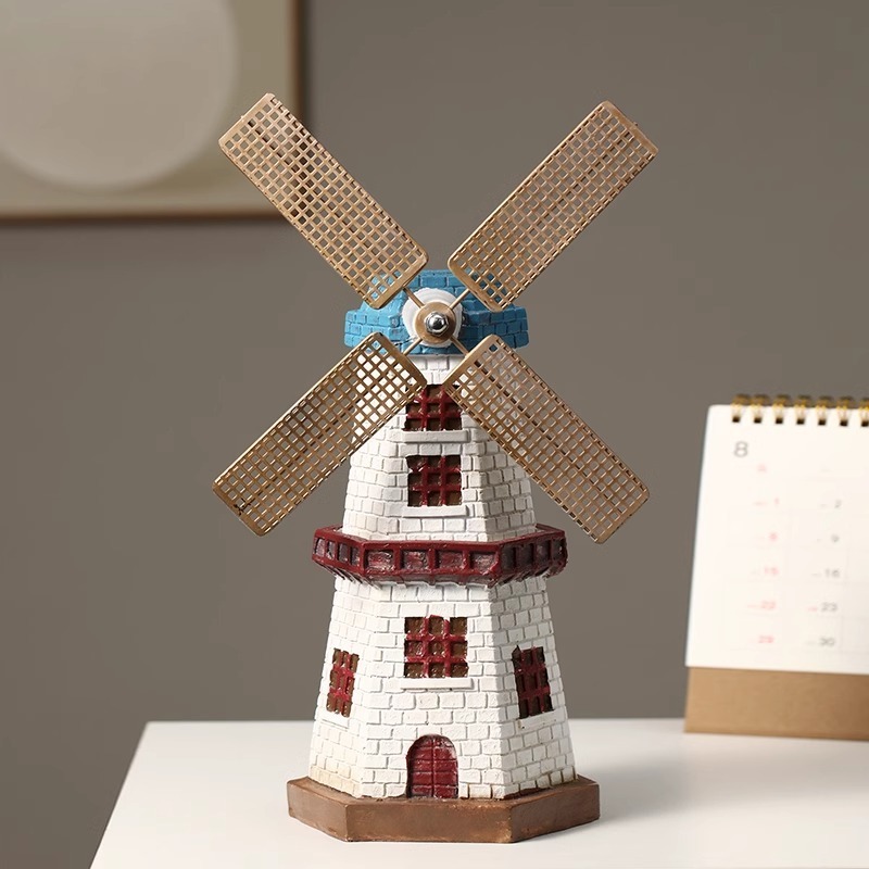 Windmill Retro Ornaments Home Decorations Living Room Creative Office Desktop Small Crafts