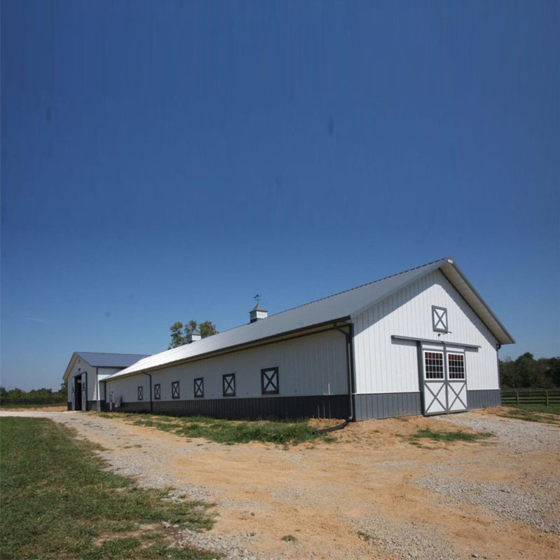 Steel Warehouse Building Sports Hall Inside Riding Steel Structure Prefabricated Horse Barn