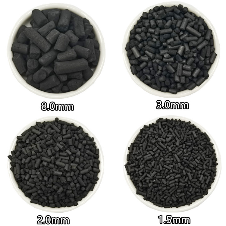 Water Treatment Chemicals air purification 4mm Coal Based columnar Activated Carbon Pellets