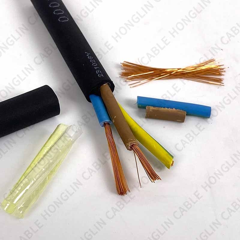 resistant solid copper rubber cable silicone wire 3 4 5 6 8 Gauge Core Silicone Rubber Power Cable