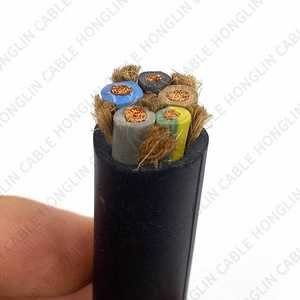 resistant solid copper rubber cable silicone wire 3 4 5 6 8 Gauge Core Silicone Rubber Power Cable