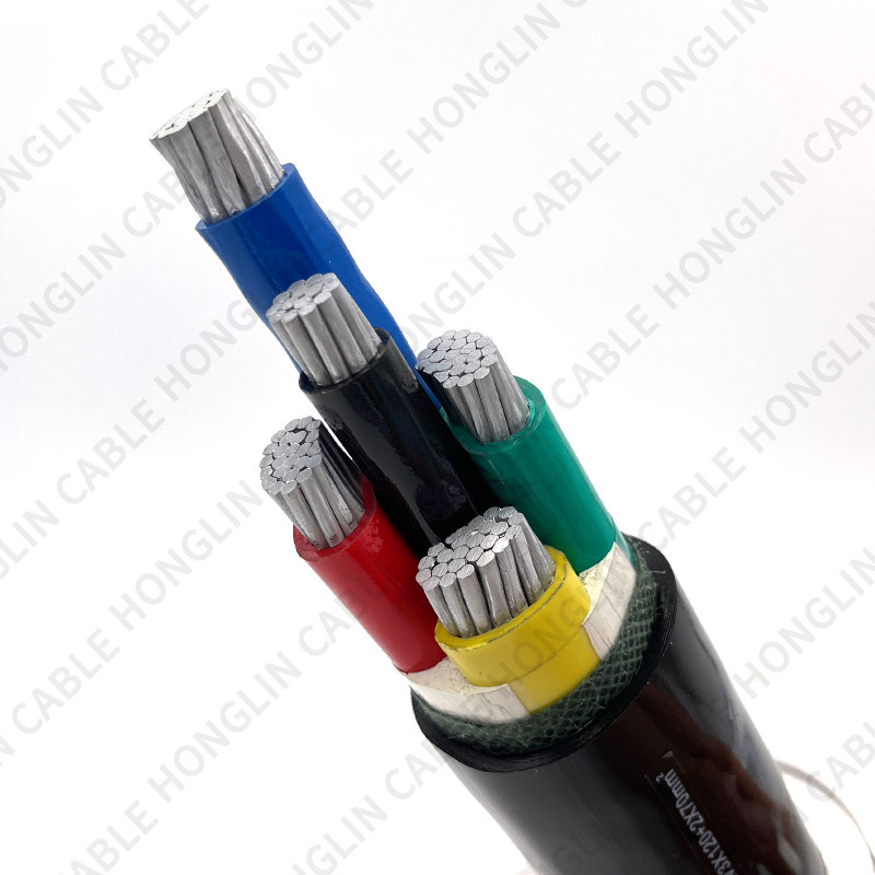 Factory wholesale customization XLPE/PVC Insulated VLV 5 core Copper aluminum core underground construction power cable