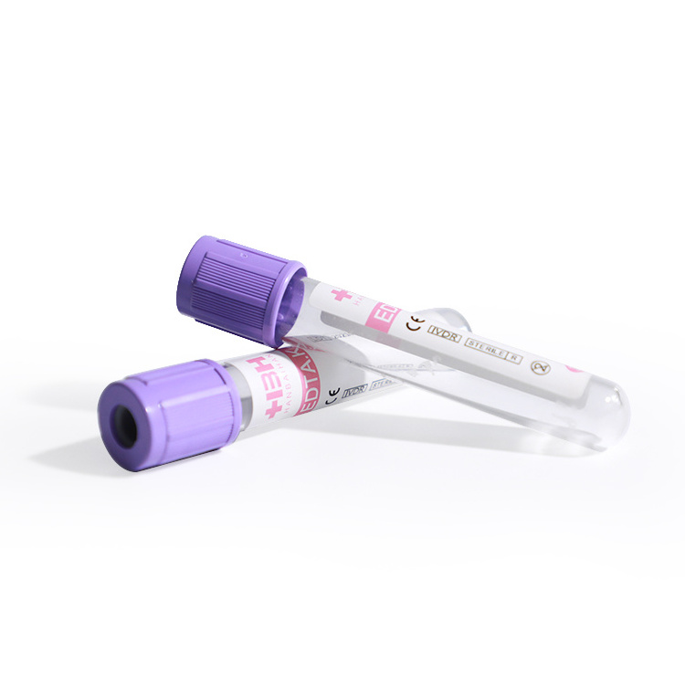 Medical Grade EDTA Vacuum Blood Collection Tube High Quality K3 Blood Sample EDTA Tube