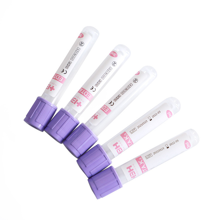 Medical Grade EDTA Vacuum Blood Collection Tube High Quality K3 Blood Sample EDTA Tube