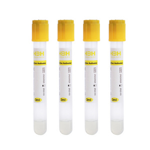 HBH Medical Disposable Gel & Clot Activator Tube Glass Pet Vacuum Blood Collection Tubes