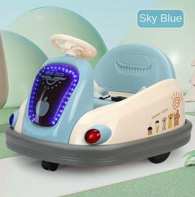 New Children's Electric Vehicle Baby Can Sit in Toy Bumper Car Indoor and outdoor rotating Kart racing