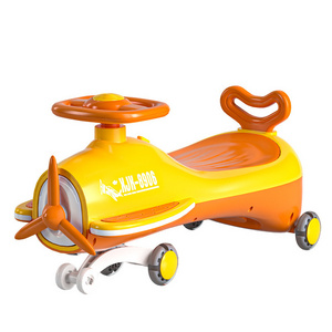 Children's twist car   airplane mute   flash wheel   swing car  boys and girls   music  light  roller coaster  scooter