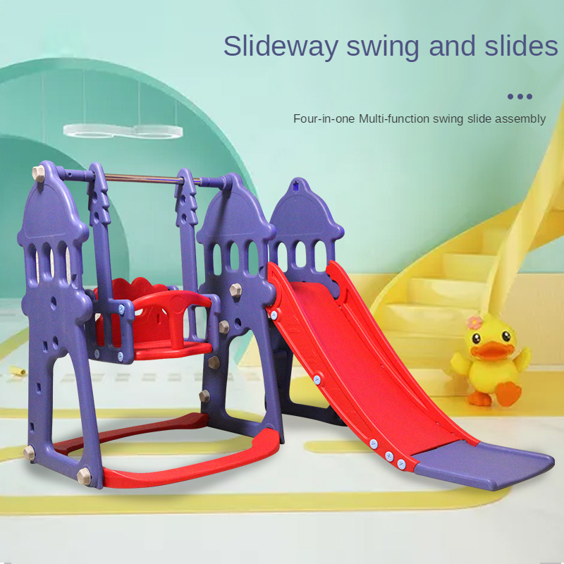 Versatile family slide + Swing horse + swing popular with kids in