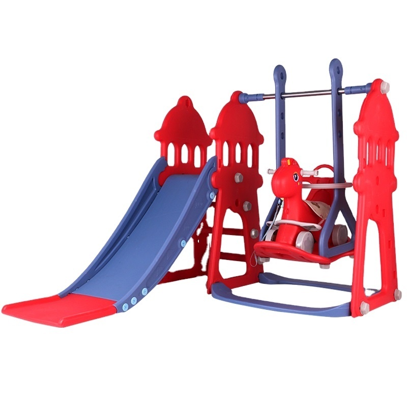 Versatile family slide + Swing horse + swing popular with kids in