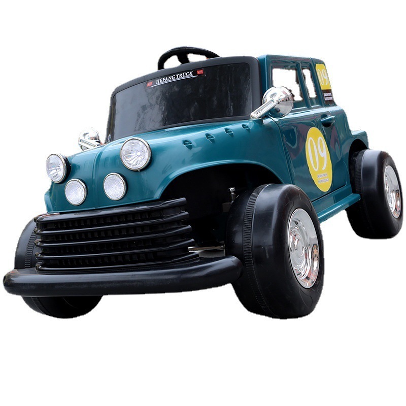 Popular children's electric car with four wheel remote control parent-child interactive toy car