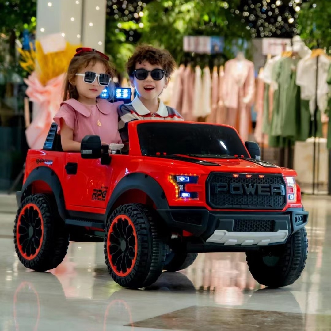 Super large children's electric off-road baby toy car can sit in a two person remote control car with charging four-wheel drive