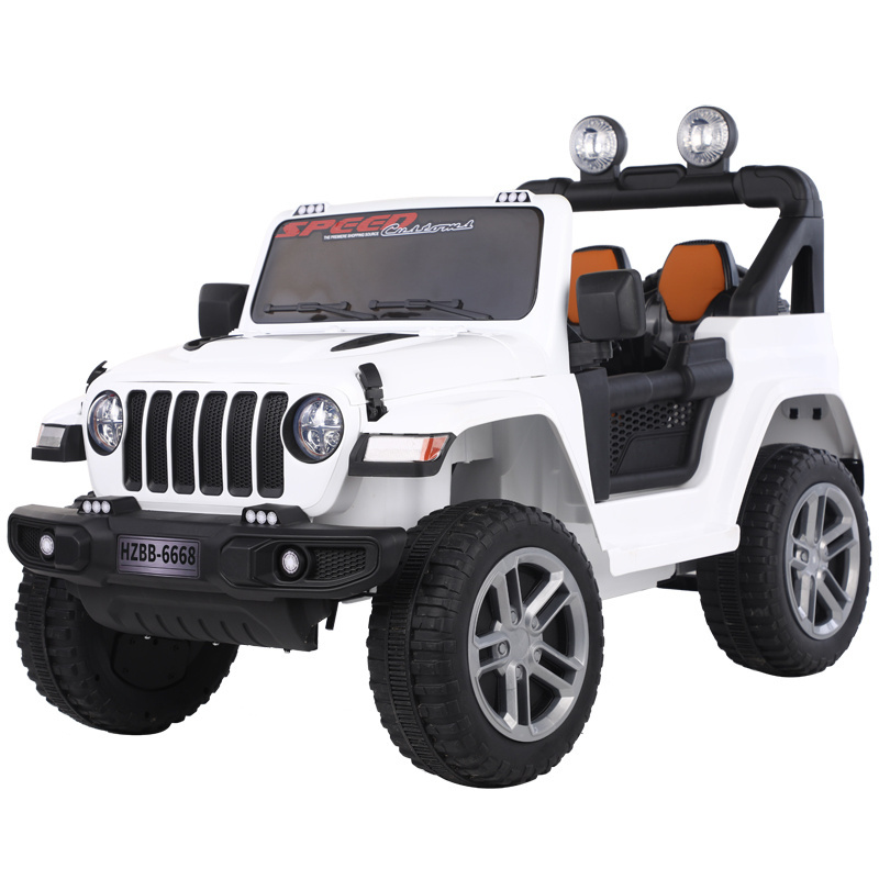 Hot-Selling Two-Seater Jeep Simulation Electric Toy Car for Boys and Girls Plastic Material Wheel Battery Power Ride-On Car