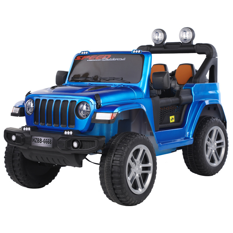 Hot-Selling Two-Seater Jeep Simulation Electric Toy Car for Boys and Girls Plastic Material Wheel Battery Power Ride-On Car