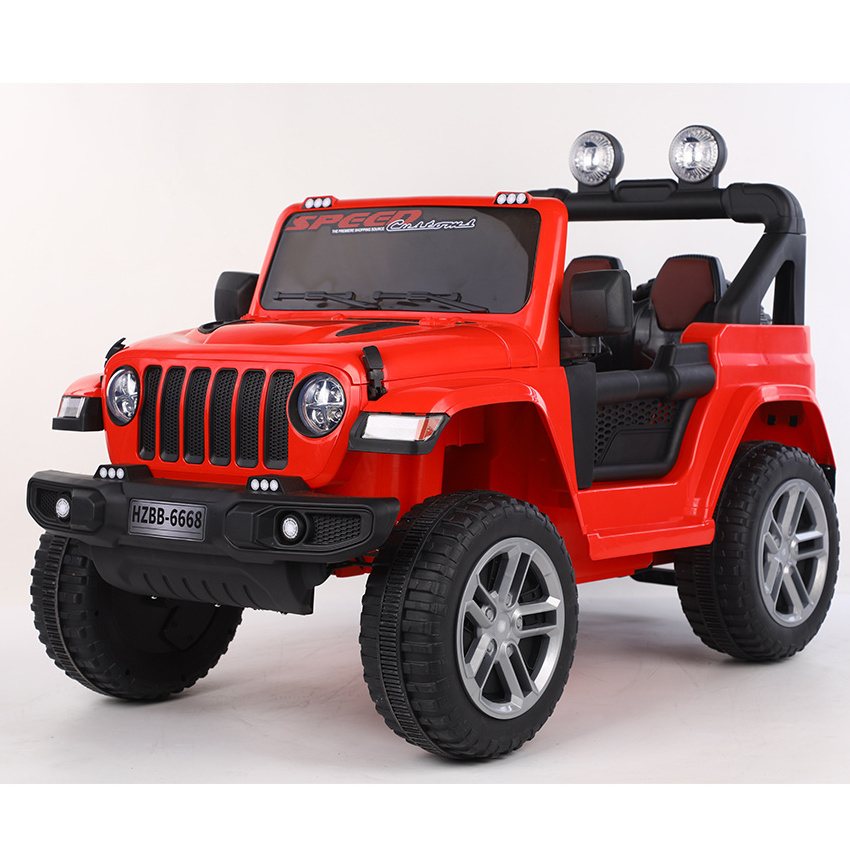 Hot-Selling Two-Seater Jeep Simulation Electric Toy Car for Boys and Girls Plastic Material Wheel Battery Power Ride-On Car