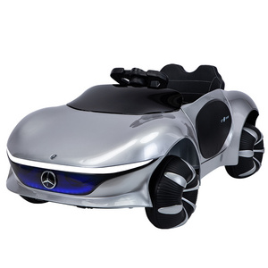 Hot selling kids four wheels toys modern car for baby to drive remote control electric car toy with light music