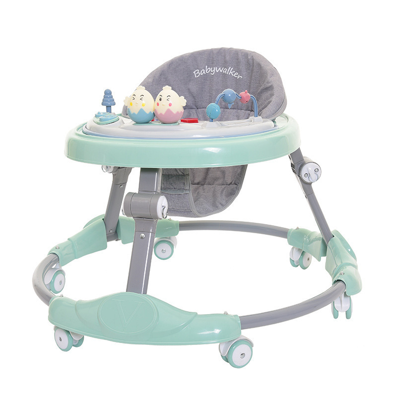 Baby Walker Anti - O - Leg Band Music Six Wheels Jumper Baby Plastic With Toys Music Walker