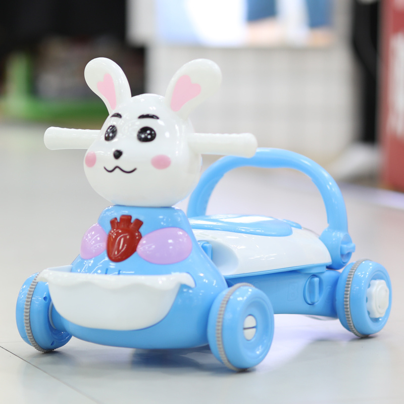 Wholesale baby walker assisting hand push multi-function starting car baby anti-rollover children cartoon sliding toy