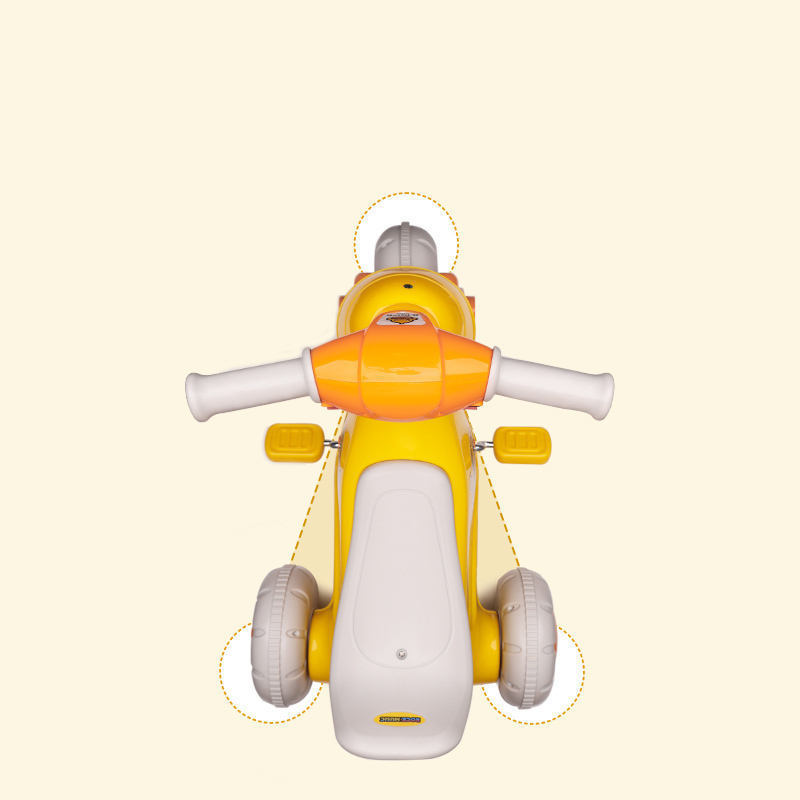 New durable little yellow duck children's electric tricycle pedal tricycle children's toy car