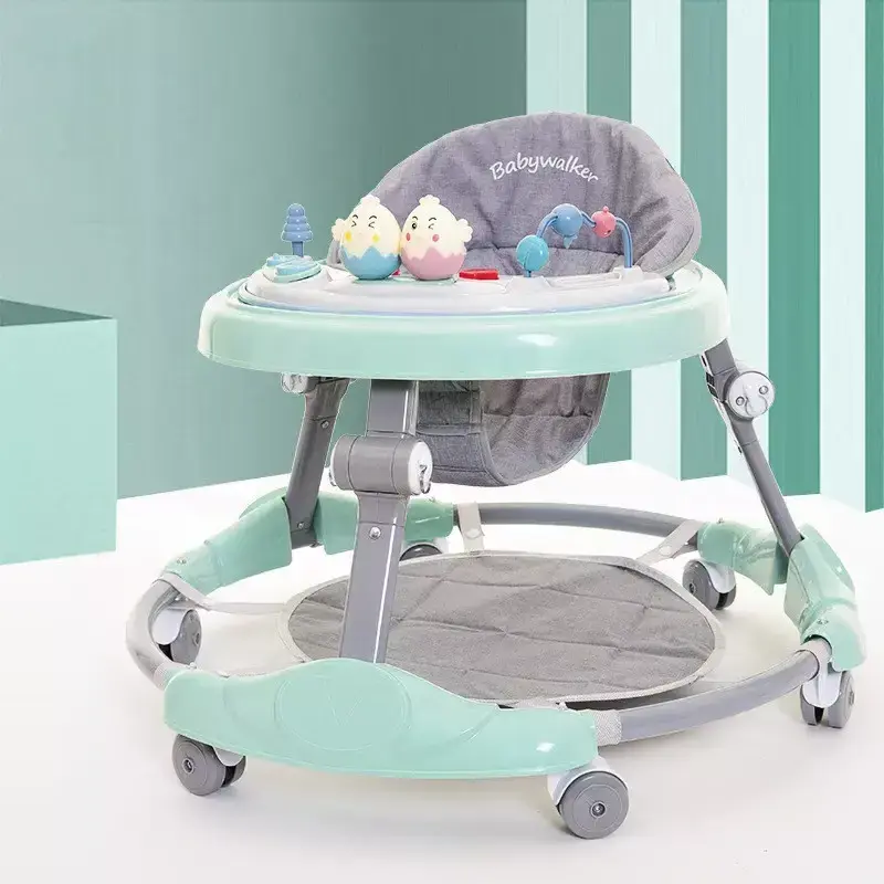 Baby Walker Anti - O - Leg Band Music Six Wheels Jumper Baby Plastic With Toys Music Walker