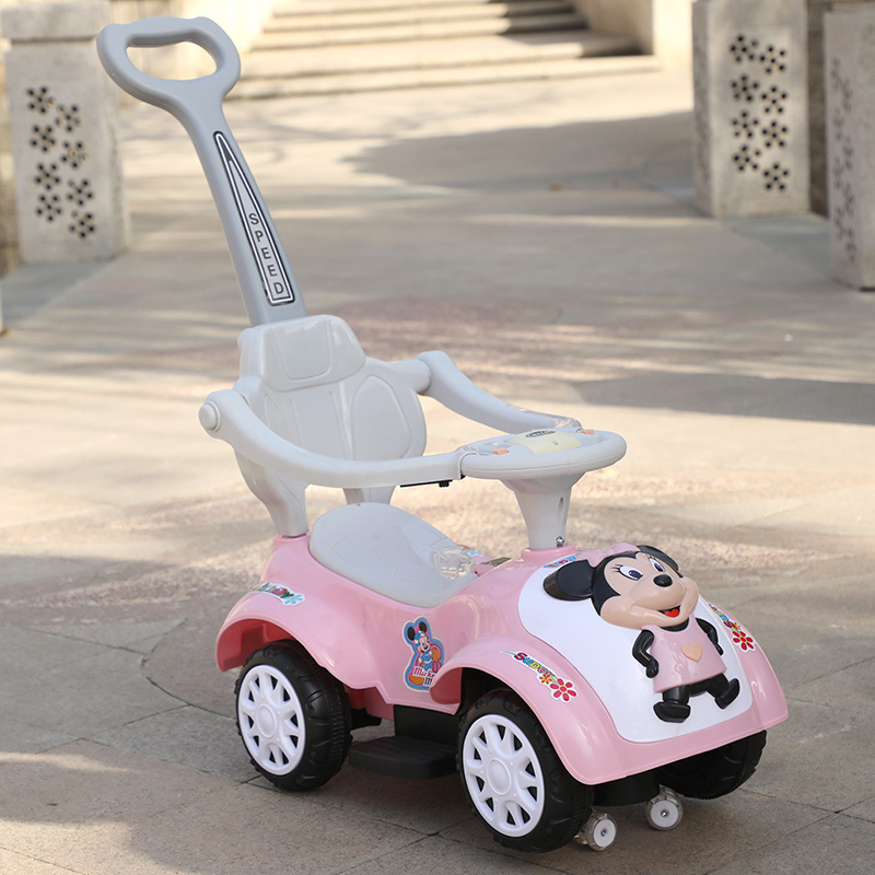 Wholesale Factory Direct Hot Selling New Style Kids Swing Car/Happy Baby Swing Car with Music and Light Equipped with push