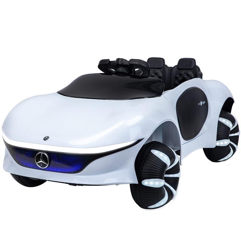 Hot selling kids four wheels toys modern car for baby to drive remote control electric car toy with light music