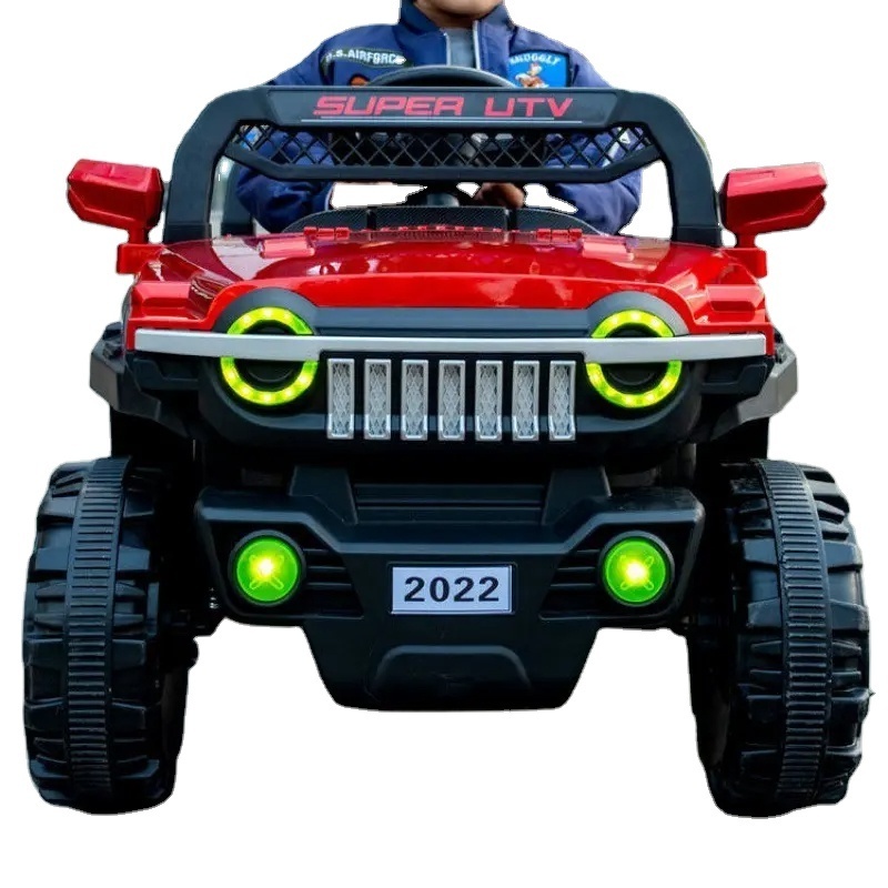 2024 New Dual-Motor Electric  Ride-On Jeep Car Kids Plastic Material Battery Powered New Design