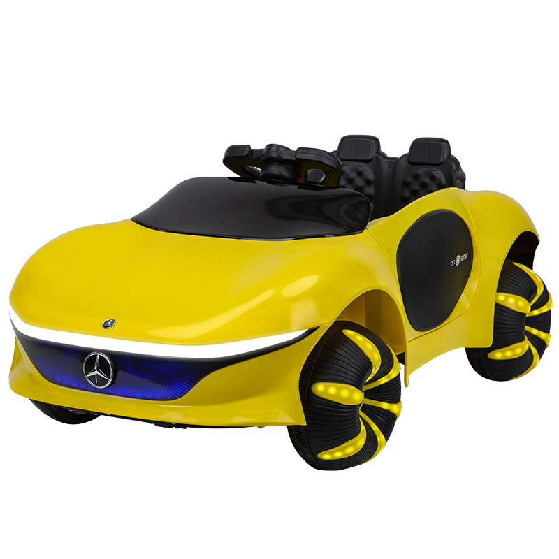 Hot selling kids four wheels toys modern car for baby to drive remote control electric car toy with light music