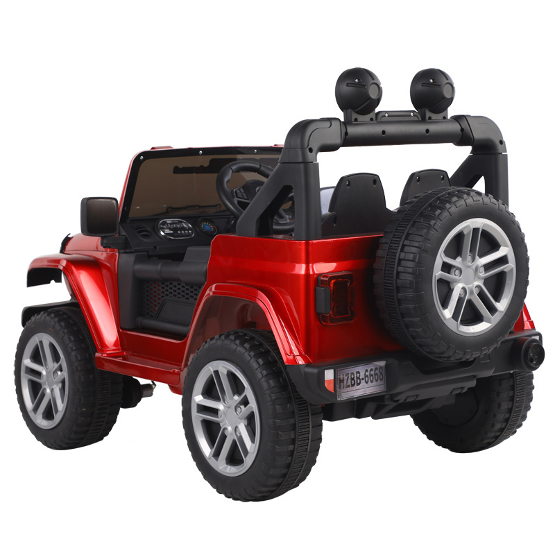 Hot-selling product simulation Jeep children's electric two-seat toy car for boys and girls