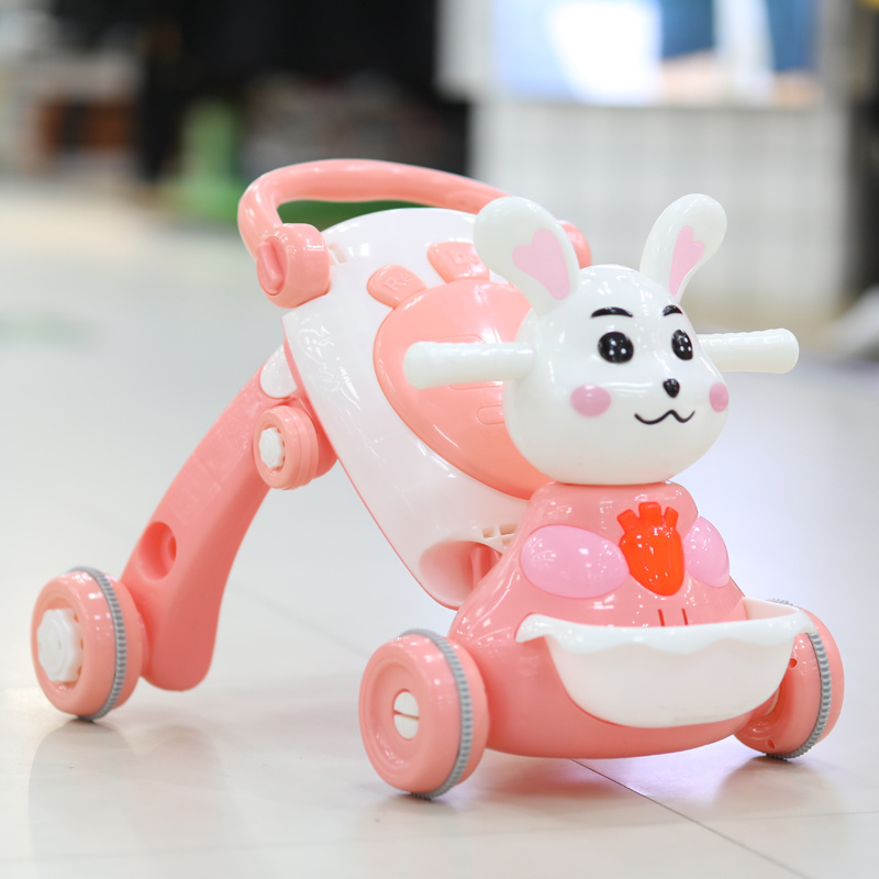 Wholesale baby walker assisting hand push multi-function starting car baby anti-rollover children cartoon sliding toy