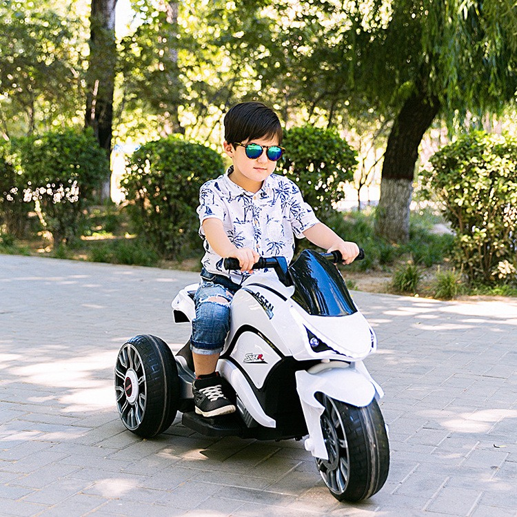 3 Wheels Rechargeable Electric Children Motorcycle Bike Ride on Car for 5 to 13 Years Old Kids Battery Plastic Unisex 102009E