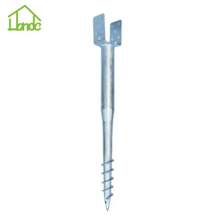 865MM U Model No Dig Fence Ground Spikes Galvanized Post Anchors