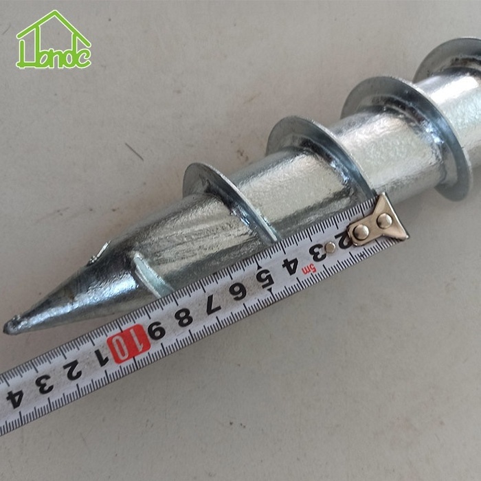 Hot Dipped Galvanized Ground Screw Helical Pile For Decking