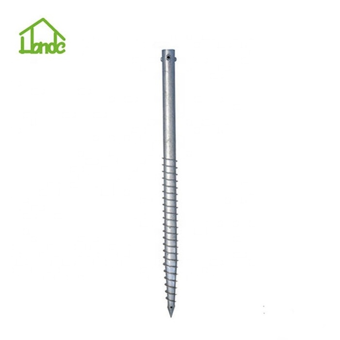 Hot Dipped Galvanized Ground Screw Helical Pile For Decking