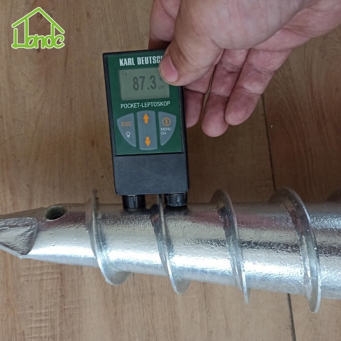 Hot Dipped Galvanized Ground Screw Helical Pile For Decking