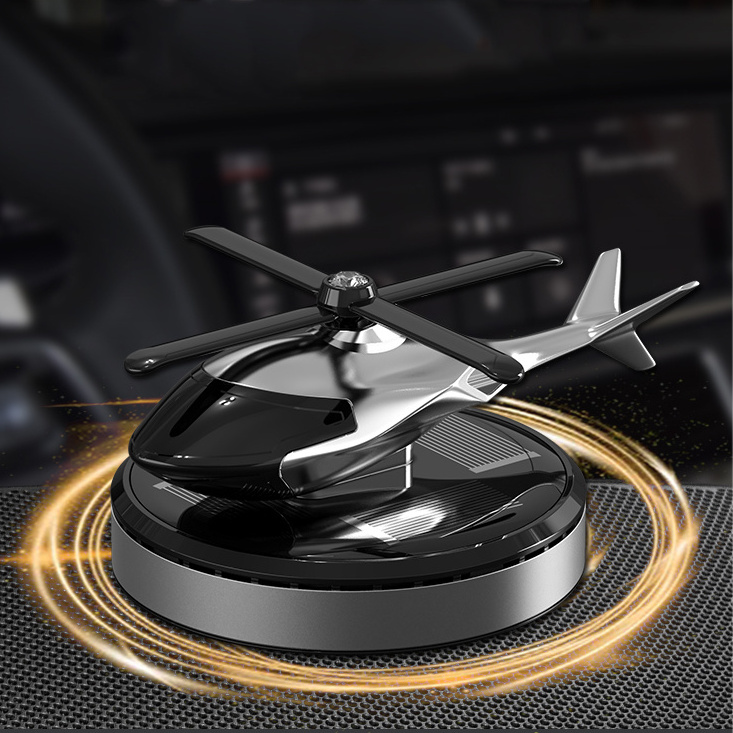 Solar power car perfume helicopter portable air freshener diffuser hot selling