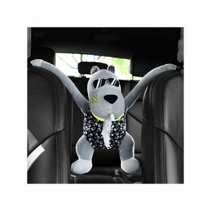 Car tissue box frog dog cartoon armrest box seat back hanging organizer decoration supplies storage bag