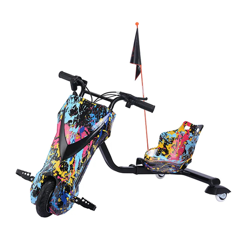 Factory swing happy car electric drift scooter 3 wheels 350W electric drifting scooter cheap drift trike