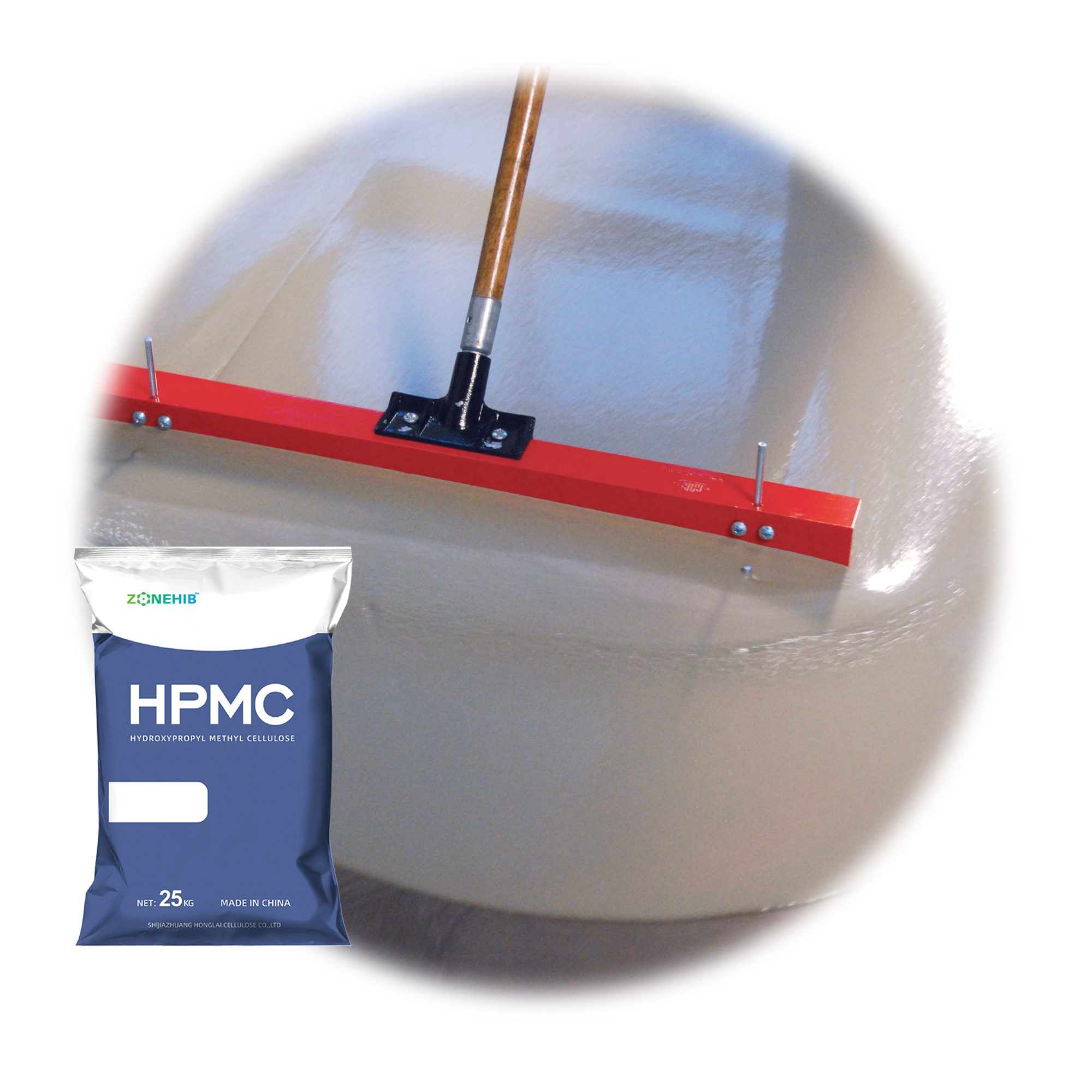 Construction Chemical  Additives Crack Resistance HPMC (Cellulose)   For Gypsum Cementing Self-leveling