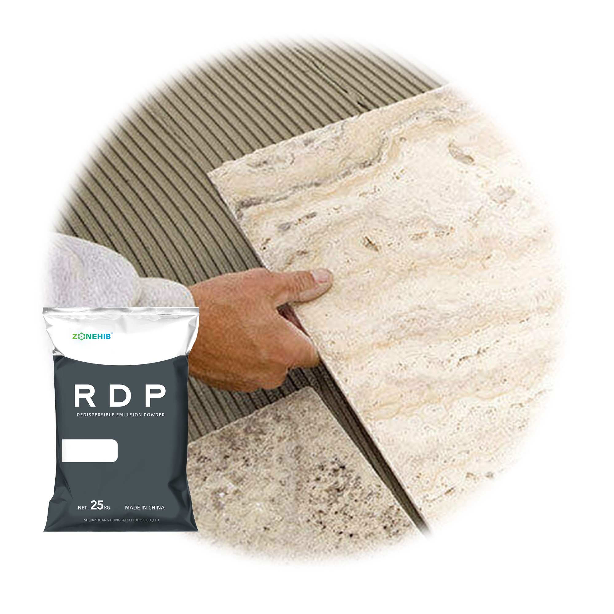 China Factory Improve Anti-Bending Degree Redispersible Polymer Powder RDP VAE For Ceramic Tiles