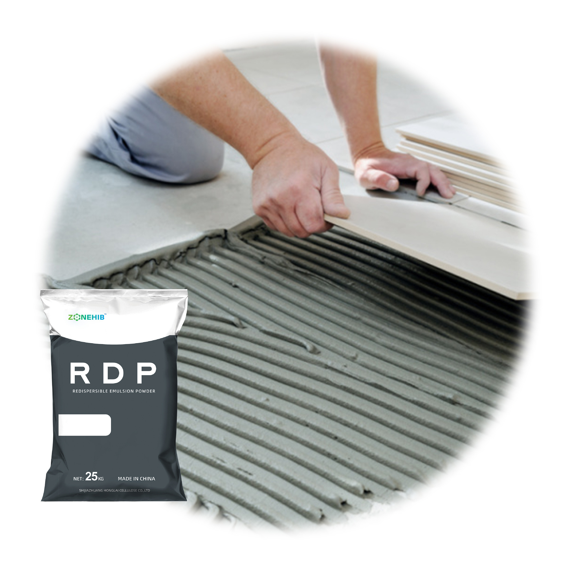 China Factory Improve Anti-Bending Degree Redispersible Polymer Powder RDP VAE For Ceramic Tiles