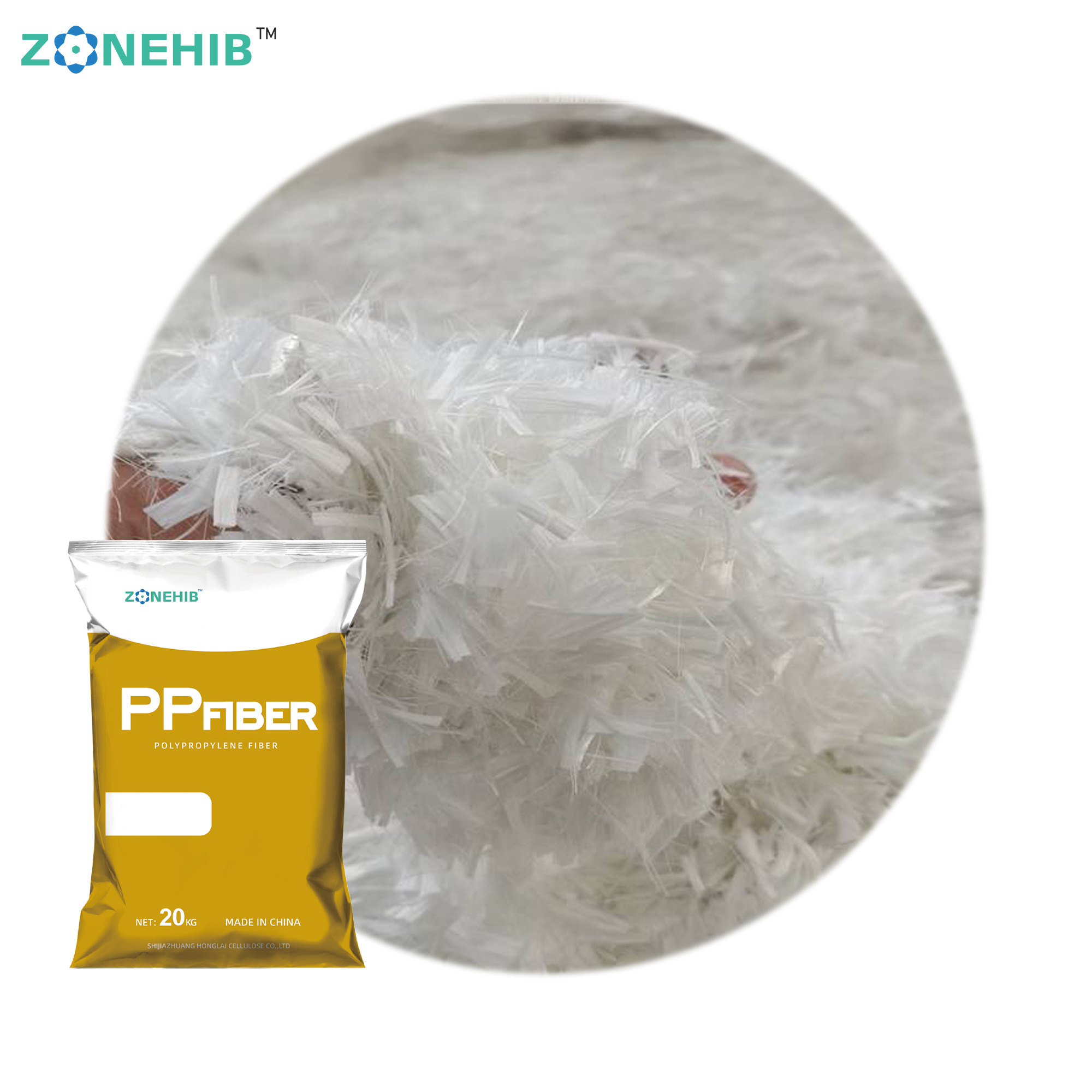 Chemical Polypropylene Fiber PP Fibers for Concrete Cement Additive ADDIT for Concrete White Silica Gel Chemical Auxiliary Agent