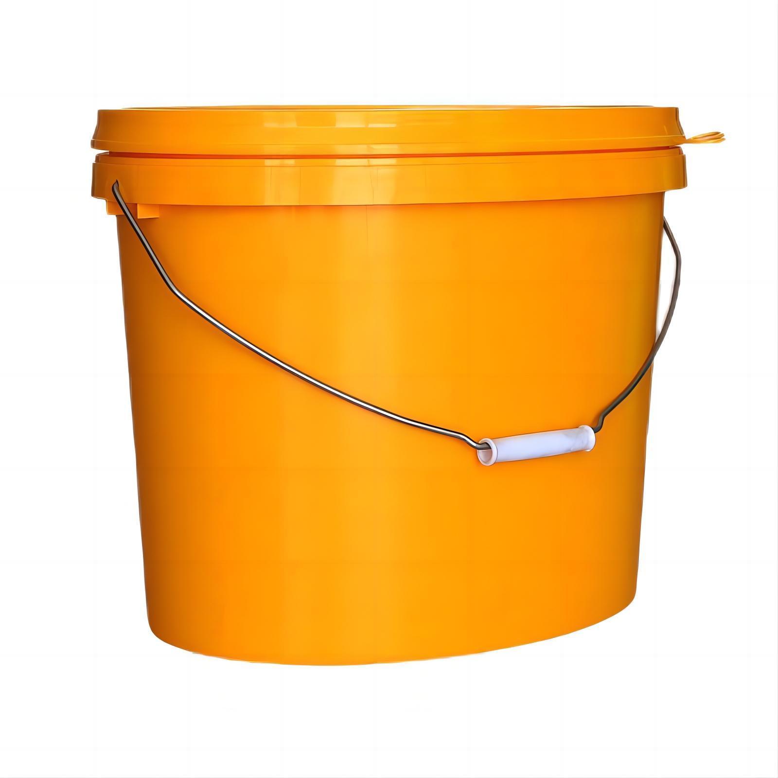 Manufacturer wholesale Oval 20l plastic bucket thickened PP material with lid metal handle 5 gallon oval plastic drum