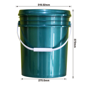 Motor oil lube oil pail 5 gallon green plastic bucket and lids