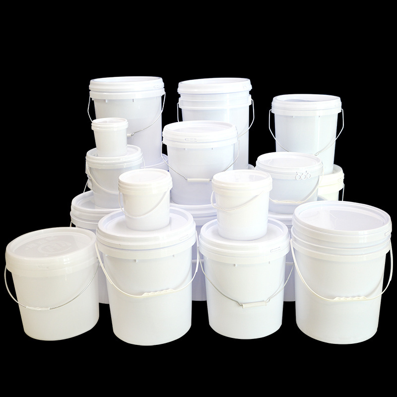 1l~30ltr circular polypropylene plastic buckte for packaging and transportation liquid or solid goods package or transportation