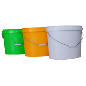 Manufacturer wholesale Oval 20l plastic bucket thickened PP material with lid metal handle 5 gallon oval plastic drum