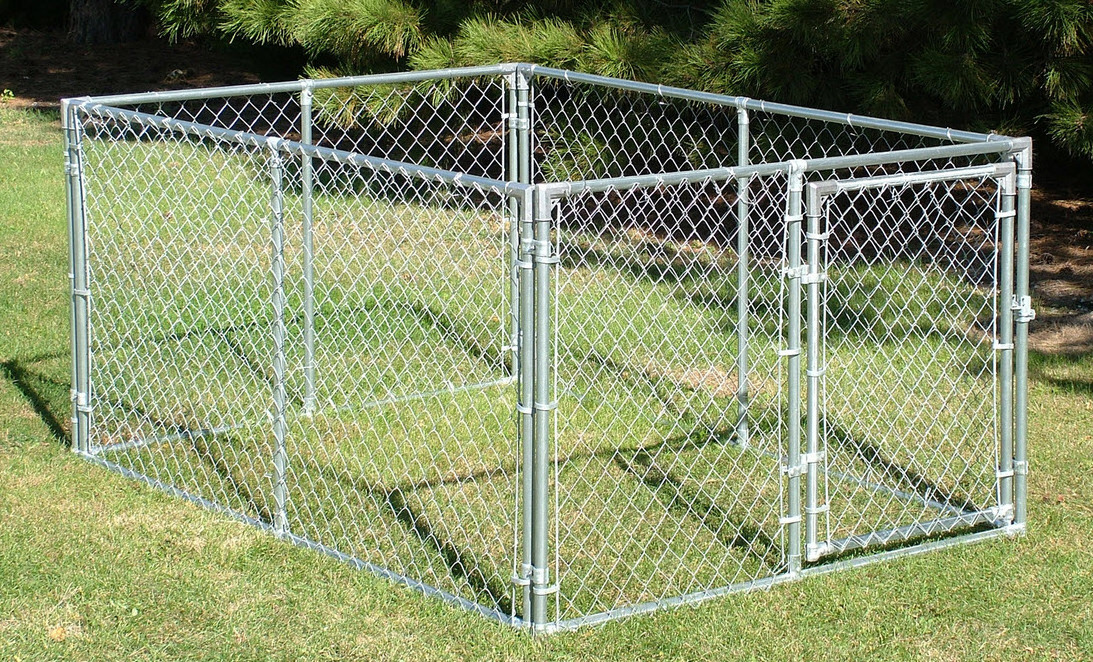 Heavy Duty Modular 6x10 Large Galvanized Outdoor Dog Kennels Metal Dog Run Dog Kennel