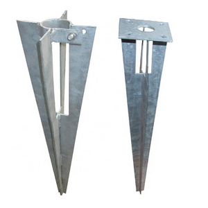 Low Price Welded Fence Post Spike / Fence Post Holder /Post ground holder