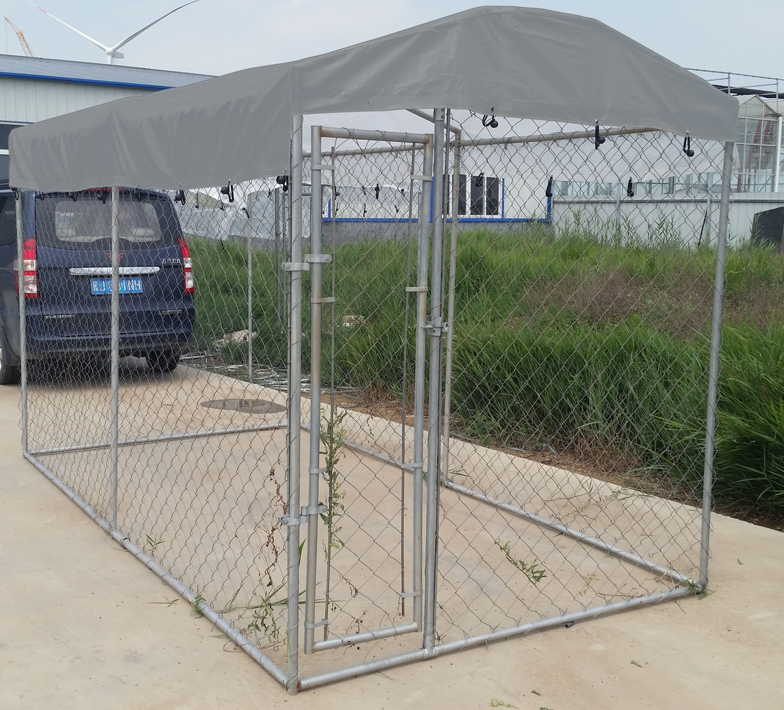 Heavy Duty Modular 6x10 Large Galvanized Outdoor Dog Kennels Metal Dog Run Dog Kennel