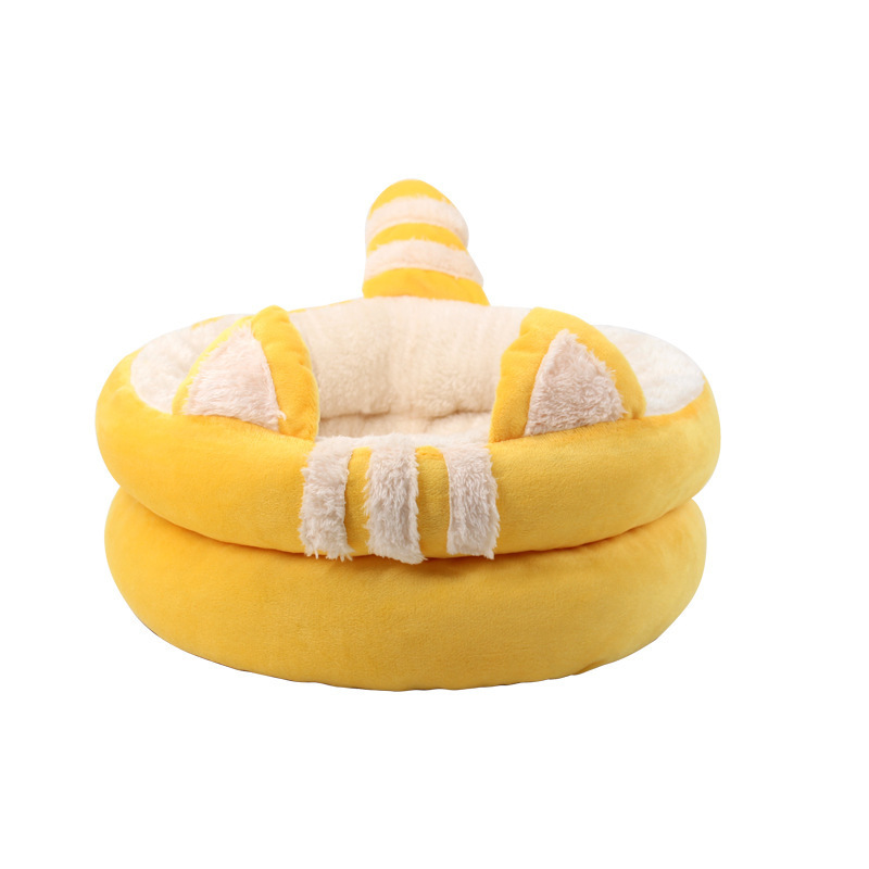 Winter small size Portable Cat Puppy Bed with Removable Cushion Warm Pet Cave Washable Pet Bed dog cat accessories