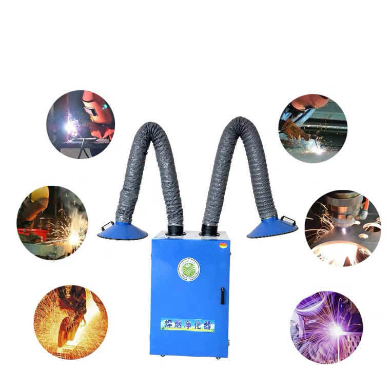 Mobile Welding Fume Extractor Smoke Purifier With Control System